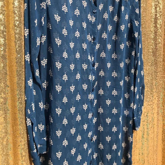 Bongo sheer tunic hi-lo knee-length size M - Picture 6 of 12